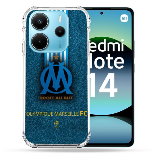 Coque Renforcée Pour Xiaomi Redmi Note 14 4G Olympique Marseille OM Bande
