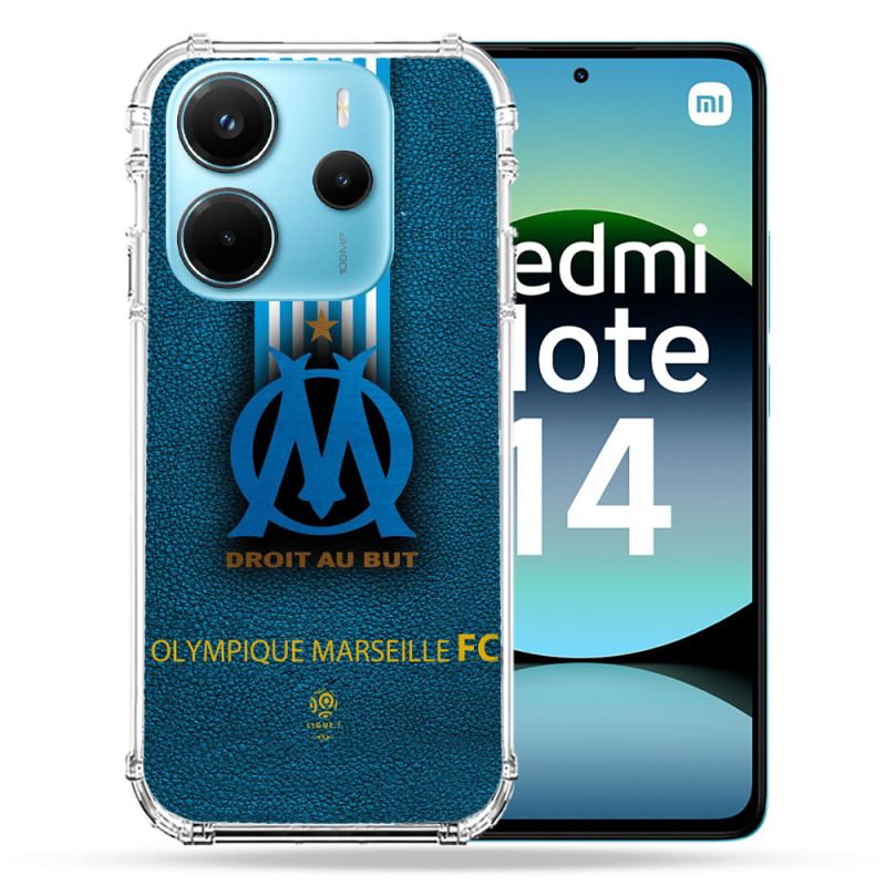 Coque Renforcée Pour Xiaomi Redmi Note 14 4G Olympique Marseille OM Bande