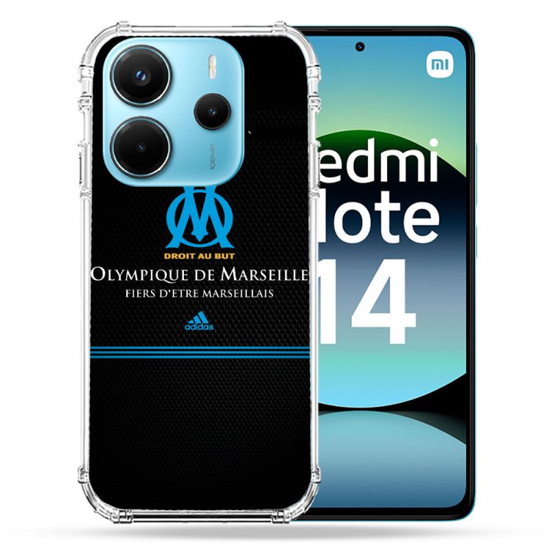 Coque Renforcée Pour Xiaomi Redmi Note 14 4G Olympique Marseille OM Fier etre Marseillais