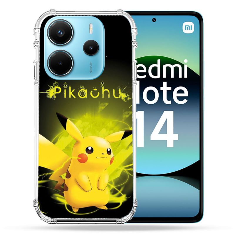 Coque Renforcée Pour Xiaomi Redmi Note 14 4G Pokemon Pikachu Eclair