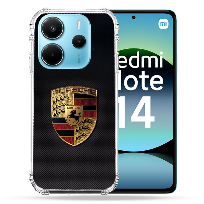 Coque Renforcée Pour Xiaomi Redmi Note 14 4G Porsche Carbone