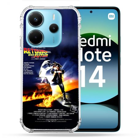 Coque Renforcée Pour Xiaomi Redmi Note 14 4G Retour Vers Le Futur Affiche
