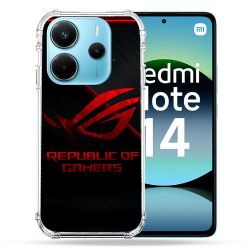 Coque Renforcée Pour Xiaomi Redmi Note 14 4G ROG Rouge