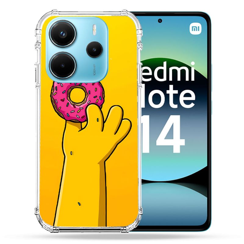 Coque Renforcée Pour Xiaomi Redmi Note 14 4G Simpson Donuts