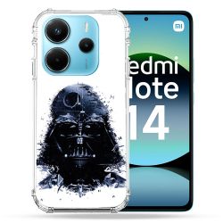 Coque Renforcée Pour Xiaomi Redmi Note 14 4G Star Wars - Dark Vador Blanc