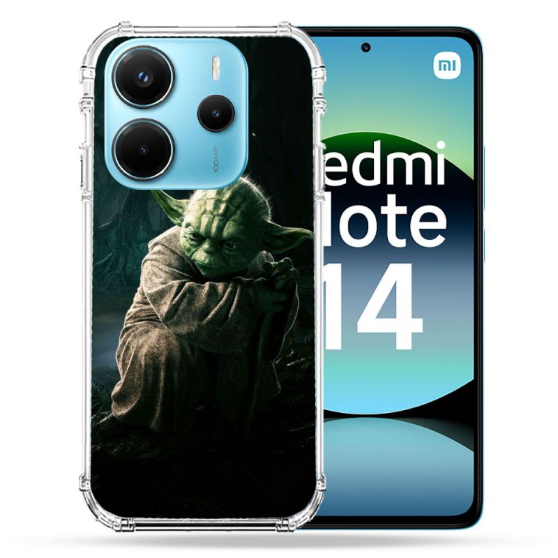 Coque Renforcée Pour Xiaomi Redmi Note 14 4G Star Wars - Yoda sombre