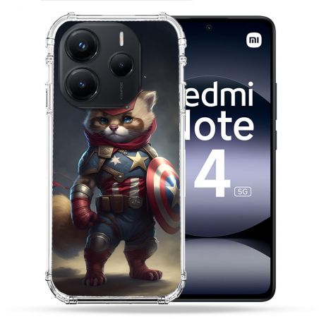 Coque Renforcée Pour Xiaomi Redmi Note 14 5G Animal Chat America