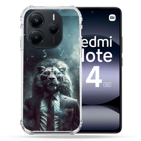 Coque Renforcée Pour Xiaomi Redmi Note 14 5G Animal Lion Business