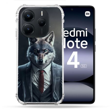 Coque Renforcée Pour Xiaomi Redmi Note 14 5G Animal Loup Business