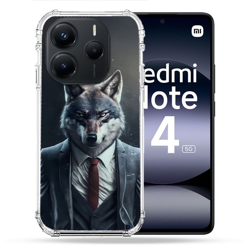 Coque Renforcée Pour Xiaomi Redmi Note 14 5G Animal Loup Business