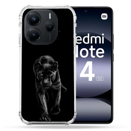 Coque Renforcée Pour Xiaomi Redmi Note 14 5G Animal Panthère Noire