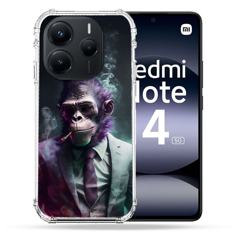Coque Renforcée Pour Xiaomi Redmi Note 14 5G Animal Singe Business