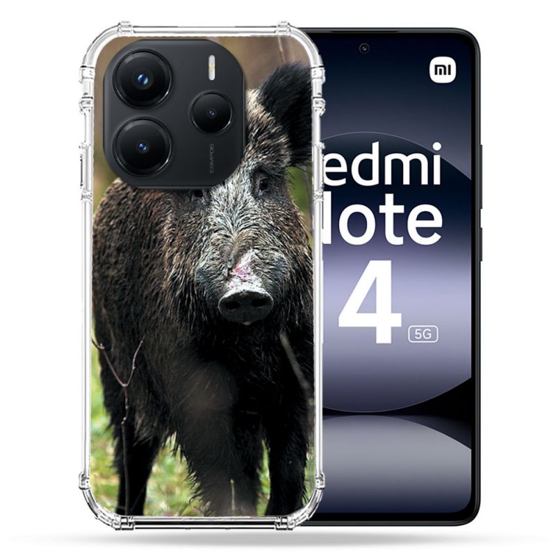 Coque Renforcée Pour Xiaomi Redmi Note 14 5G Chasse Sanglier bois