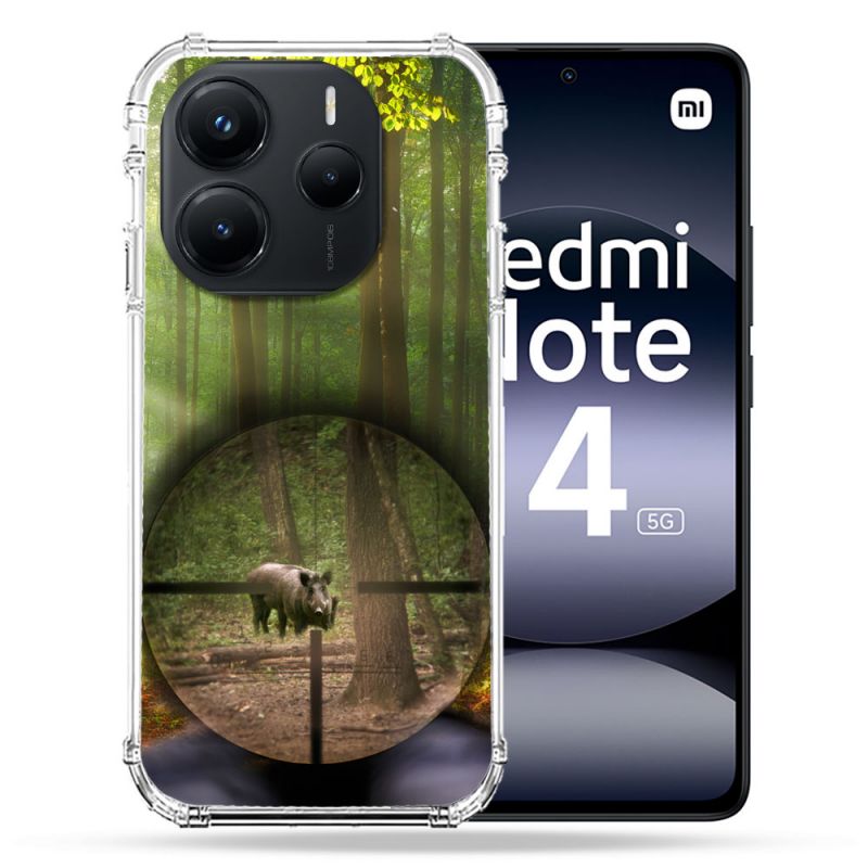 Coque Renforcée Pour Xiaomi Redmi Note 14 5G Chasse Sanglier Viseur