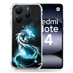 Coque Renforcée Pour Xiaomi Redmi Note 14 5G Fantastique Dragon Bleu