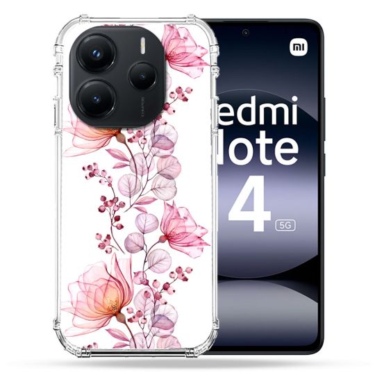 Coque Renforcée Pour Xiaomi Redmi Note 14 5G Fleur Eclosion
