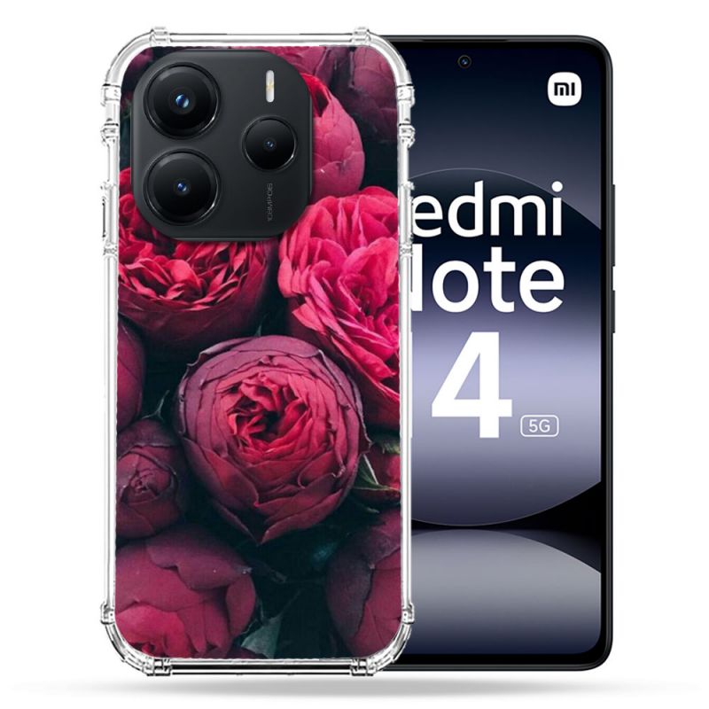 Coque Renforcée Pour Xiaomi Redmi Note 14 5G Fleur Pivoine