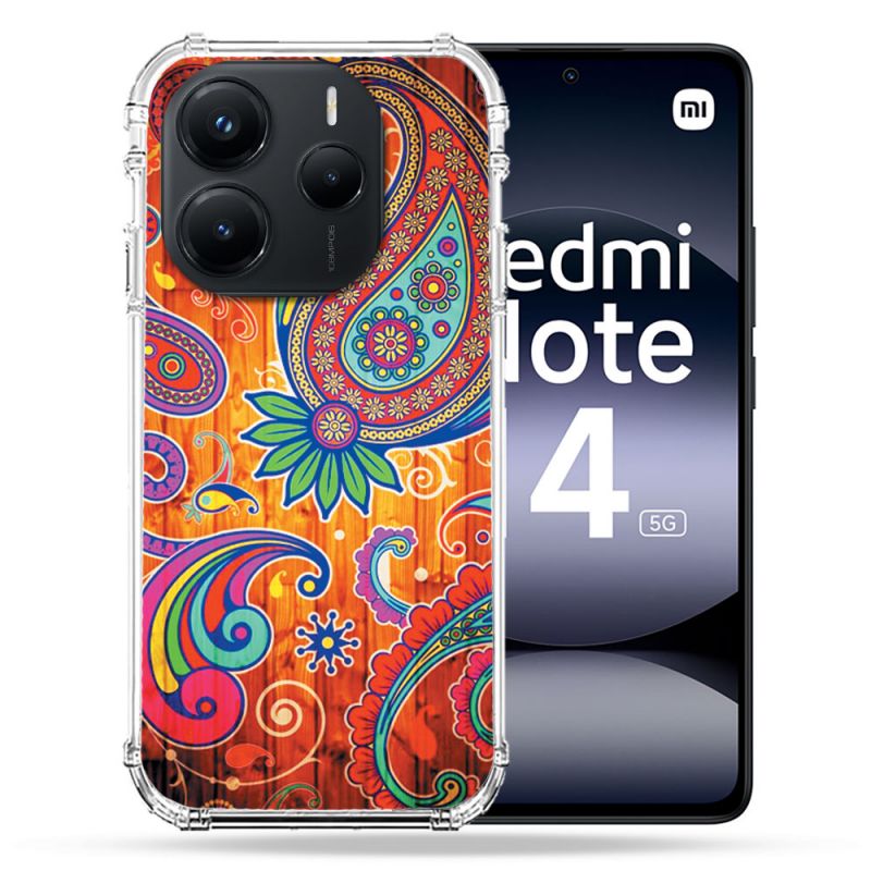 Coque Renforcée Pour Xiaomi Redmi Note 14 5G Fleur Psychedelic