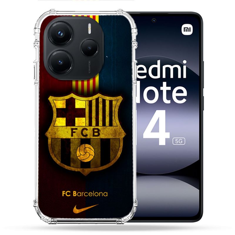 Coque Renforcée Pour Xiaomi Redmi Note 14 5G Foot FC Barcelone Vintage