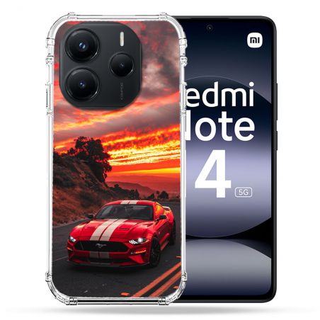 Coque Renforcée Pour Xiaomi Redmi Note 14 5G Ford Mustang GT500 Rouge