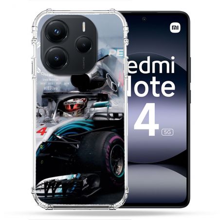 Coque Renforcée Pour Xiaomi Redmi Note 14 5G Formule 1 F1 Mercedes Petronas