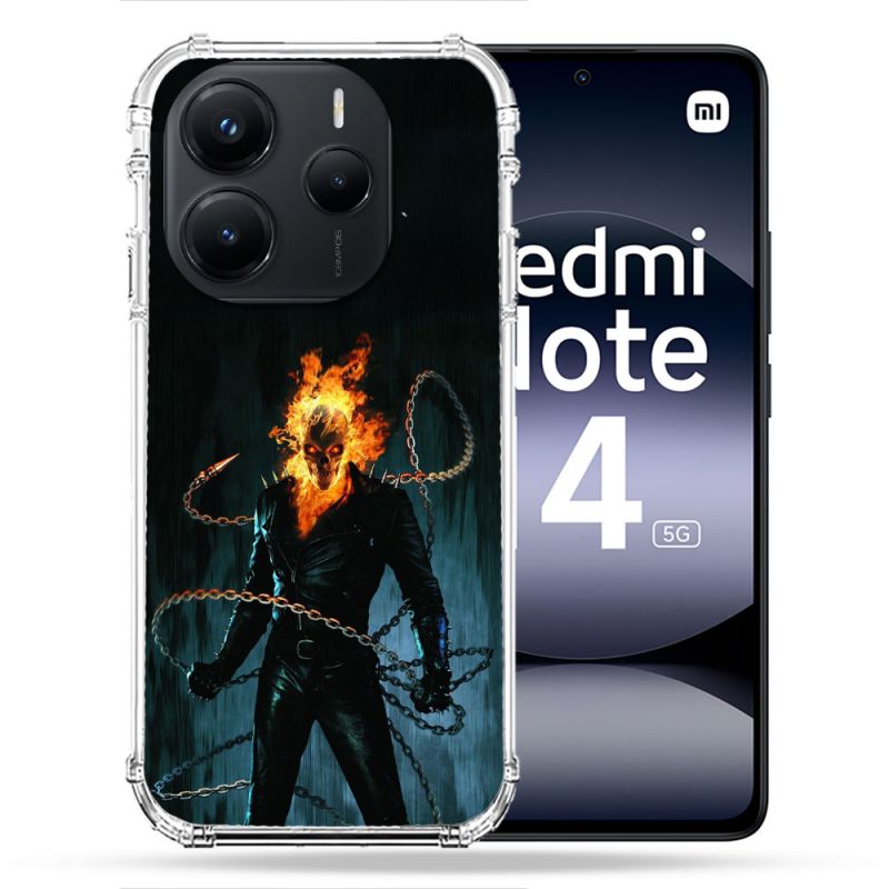 Coque Renforcée Pour Xiaomi Redmi Note 14 5G Ghost Rider