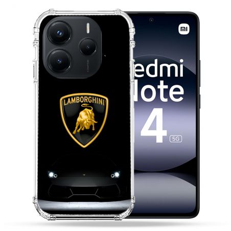 Coque Renforcée Pour Xiaomi Redmi Note 14 5G Lamborghini Noir