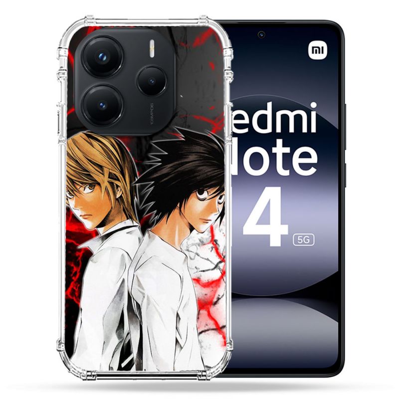 Coque Renforcée Pour Xiaomi Redmi Note 14 5G Manga Death Note Duo