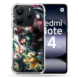 Coque Renforcée Pour Xiaomi Redmi Note 14 5G Manga Demon Slayer Groupe