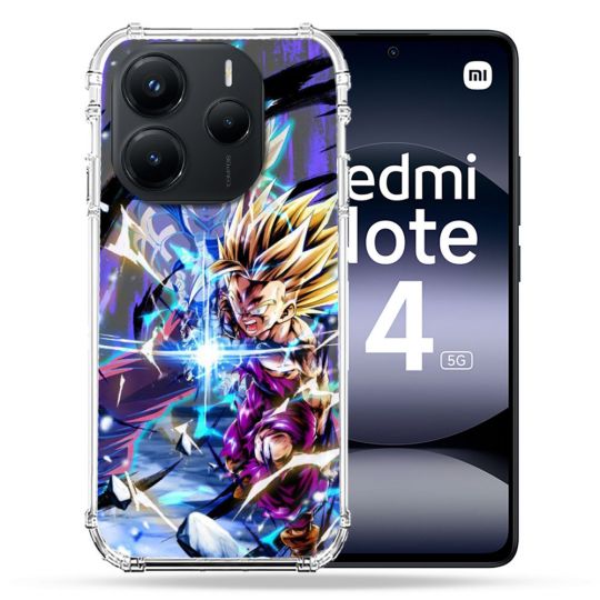 Coque Renforcée Pour Xiaomi Redmi Note 14 5G Manga Dragon Ball Sangohan Duo