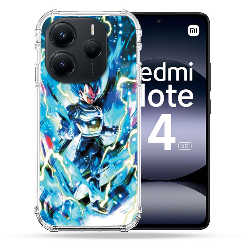 Coque Renforcée Pour Xiaomi Redmi Note 14 5G Manga Dragon Ball Vegeta Bleu