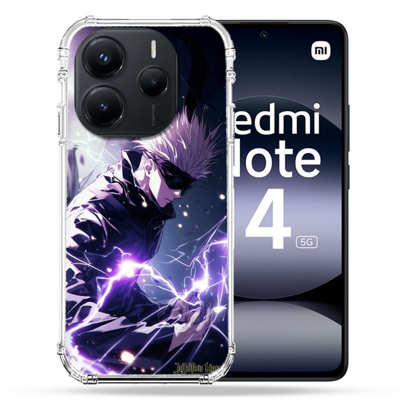 Coque Renforcée Pour Xiaomi Redmi Note 14 5G Manga Jujustu Kaisen Gojo Saturo