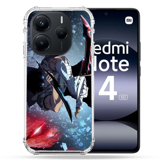 Coque Renforcée Pour Xiaomi Redmi Note 14 5G Manga Solo Leveling Sung Epee