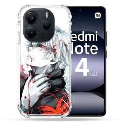 Coque Renforcée Pour Xiaomi Redmi Note 14 5G Manga Tokyo Ghoul Kaneki Blanc