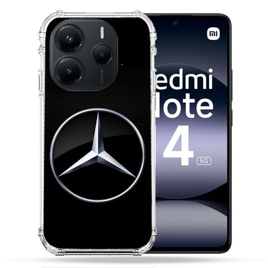 Coque Renforcée Pour Xiaomi Redmi Note 14 5G Mercedes Carbone