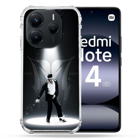 Coque Renforcée Pour Xiaomi Redmi Note 14 5G Michael Jackson Noir