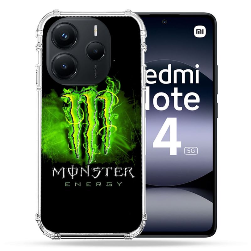 Coque Renforcée Pour Xiaomi Redmi Note 14 5G Monster Energy Vert