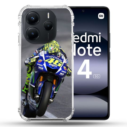 Coque Renforcée Pour Xiaomi Redmi Note 14 5G Moto Course GP Wheeling 46