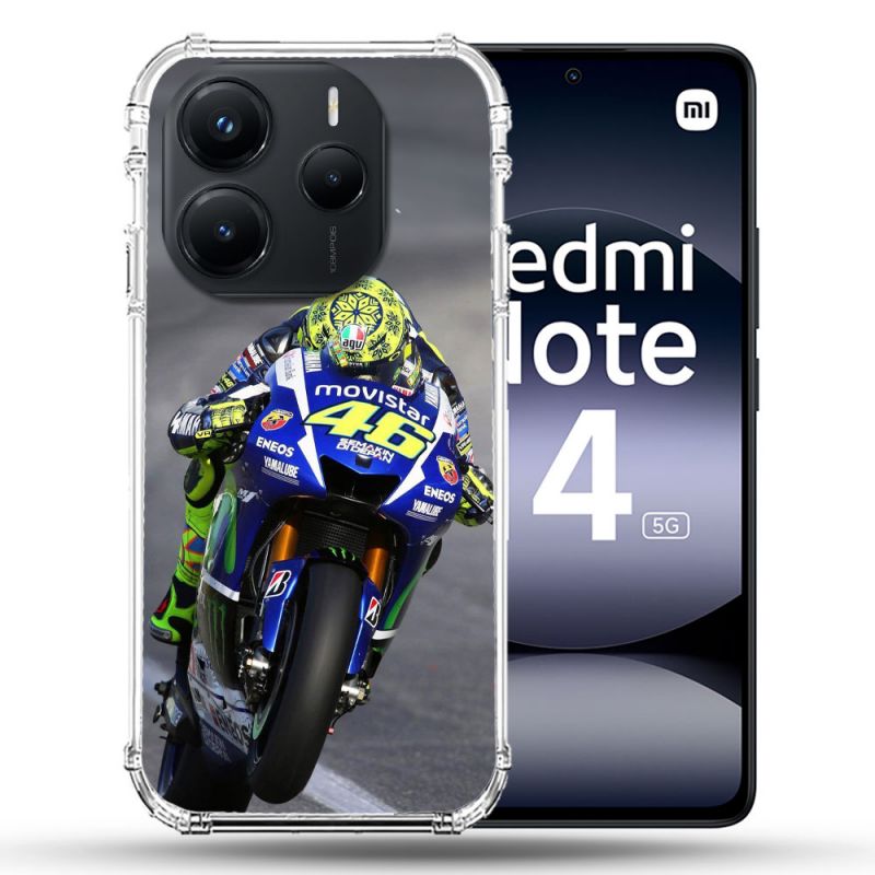 Coque Renforcée Pour Xiaomi Redmi Note 14 5G Moto Course GP Wheeling 46