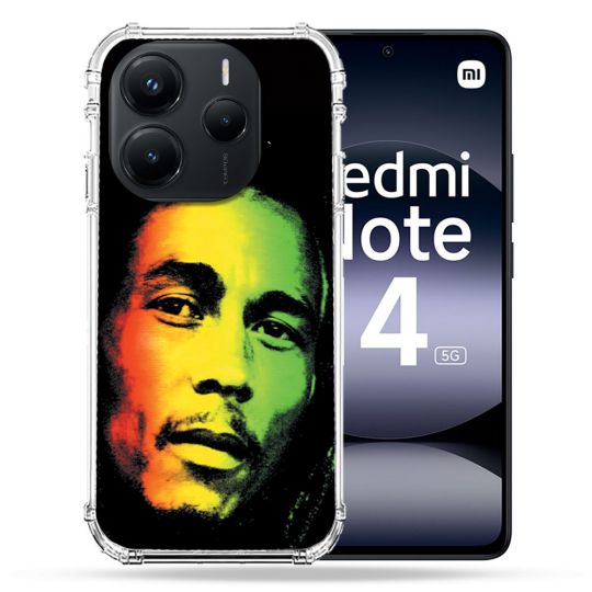 Coque Renforcée Pour Xiaomi Redmi Note 14 5G Musique Bob Marley 2