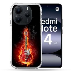 Coque Renforcée Pour Xiaomi Redmi Note 14 5G Musique Guitare Electrique
