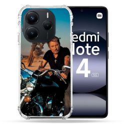 Coque Renforcée Pour Xiaomi Redmi Note 14 5G Musique Johnny Hallyday Moto