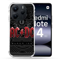 Coque Renforcée Pour Xiaomi Redmi Note 14 5G Musique Rock ACDC Rouge
