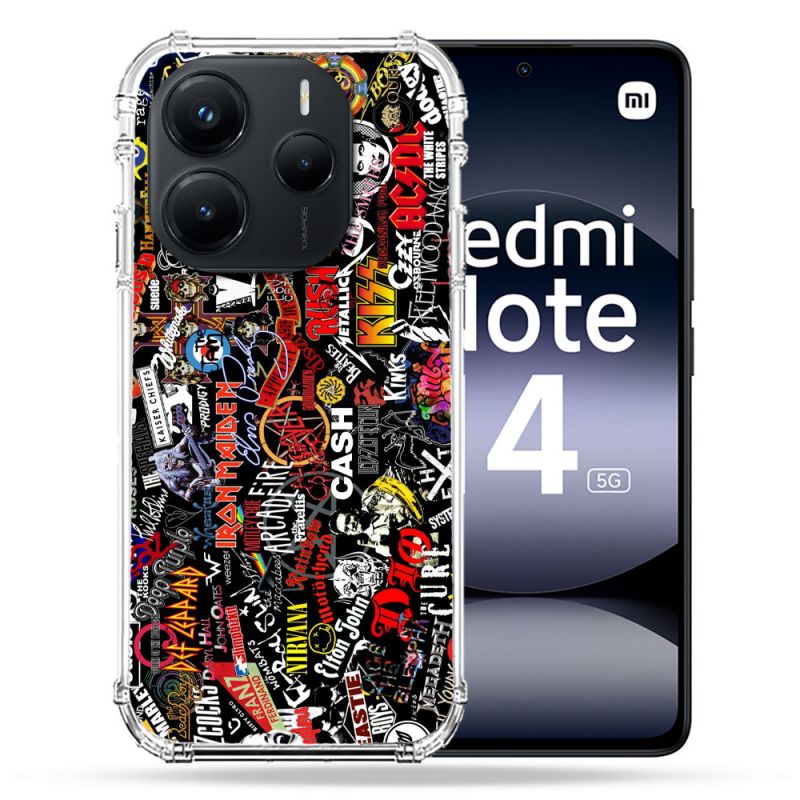 Coque Renforcée Pour Xiaomi Redmi Note 14 5G Musique Rock Groupe