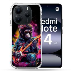 Coque Renforcée Pour Xiaomi Redmi Note 14 5G Musique Rock Singe