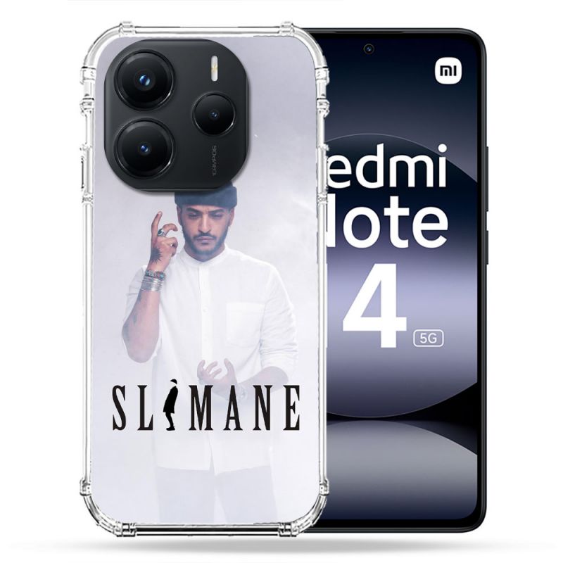 Coque Renforcée Pour Xiaomi Redmi Note 14 5G Musique Slimane Blanc