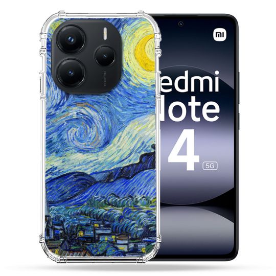 Coque Renforcée Pour Xiaomi Redmi Note 14 5G Peinture La nuit étoilée