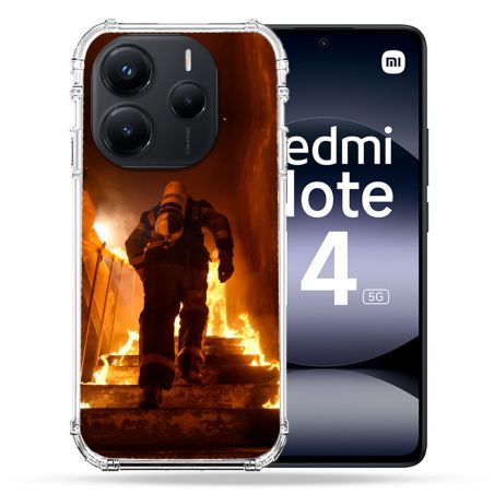 Coque Renforcée Pour Xiaomi Redmi Note 14 5G Pompier Escalier