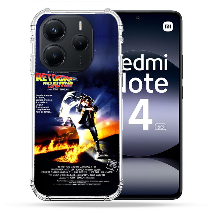 Coque Renforcée Pour Xiaomi Redmi Note 14 5G Retour Vers Le Futur Affiche