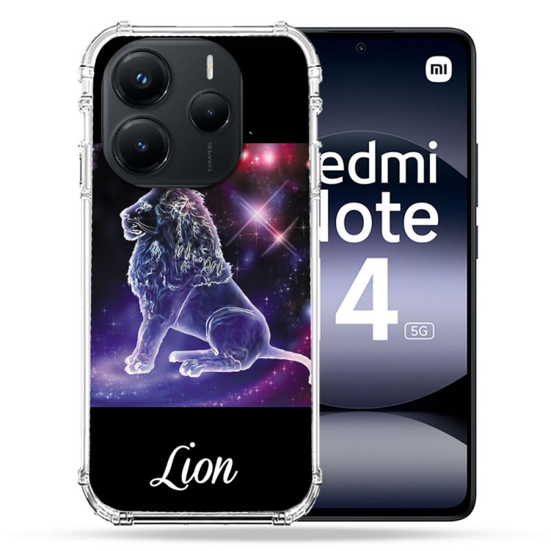 Coque Renforcée Pour Xiaomi Redmi Note 14 5G Signe Zodiaque 2 Lion